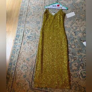 Never Fully Dressed Green Sequence Dress size 6
